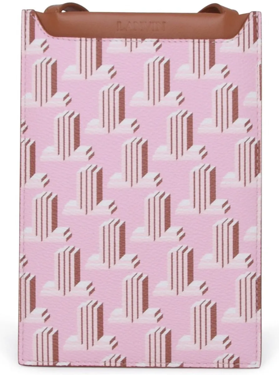 Lanvin JL Motif Printed Phone Holder Pouch