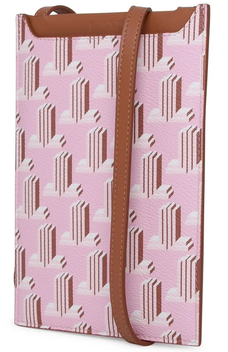Lanvin JL Motif Printed Phone Holder Pouch