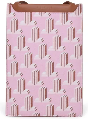 Lanvin JL Motif Printed Phone Holder Pouch