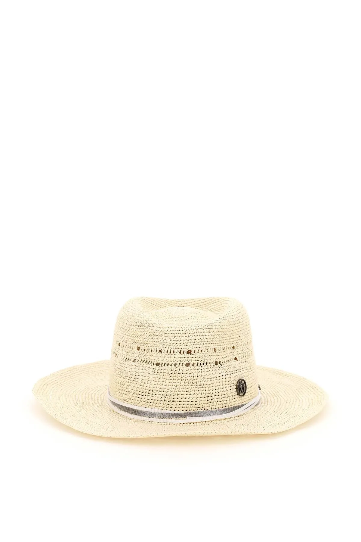 Maison Michel Andr Logo Plaque Fedora Hat