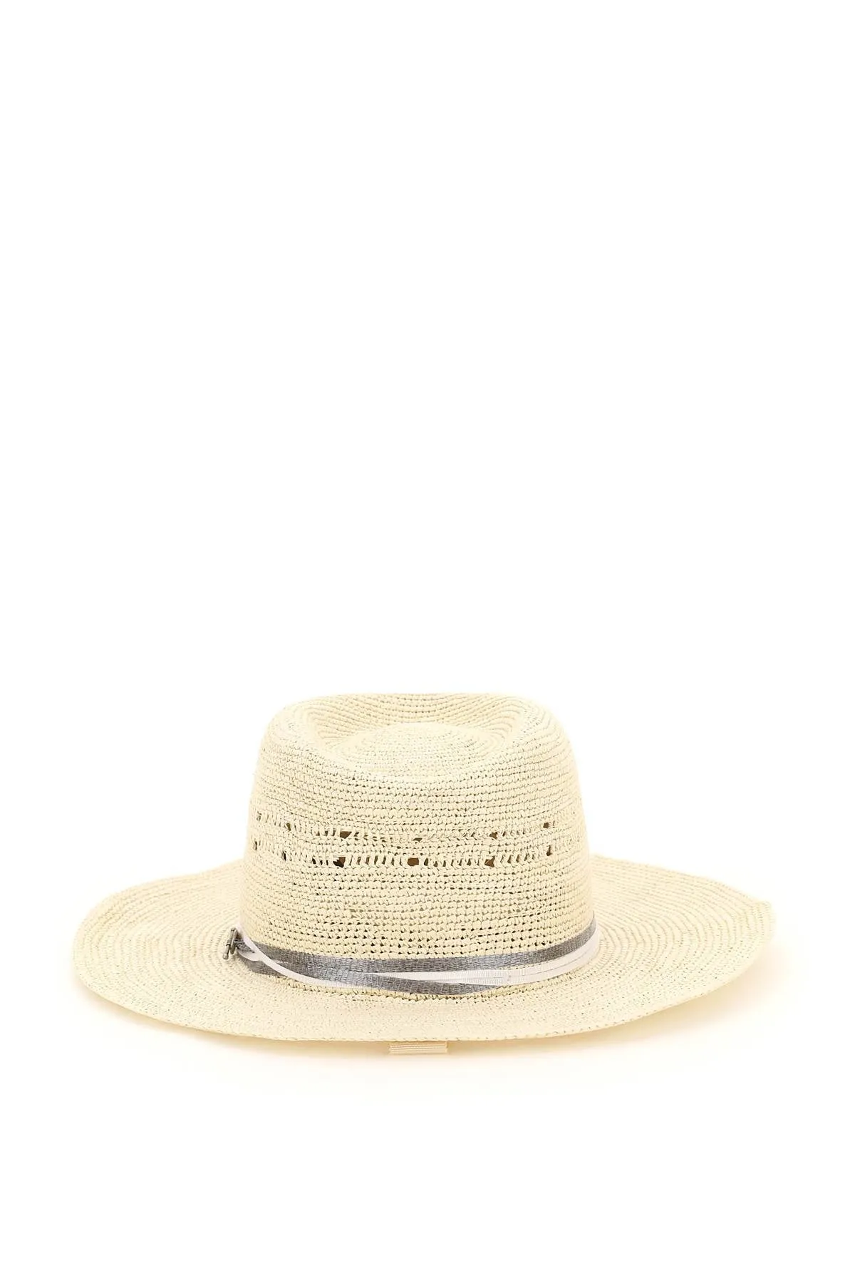 Maison Michel Andr Logo Plaque Fedora Hat