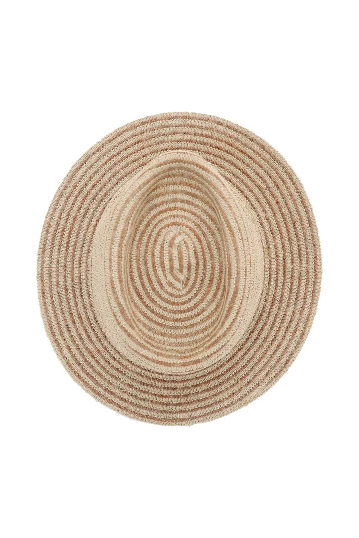 Maison Michel Andre Logo Plaque Two-Tone Hat