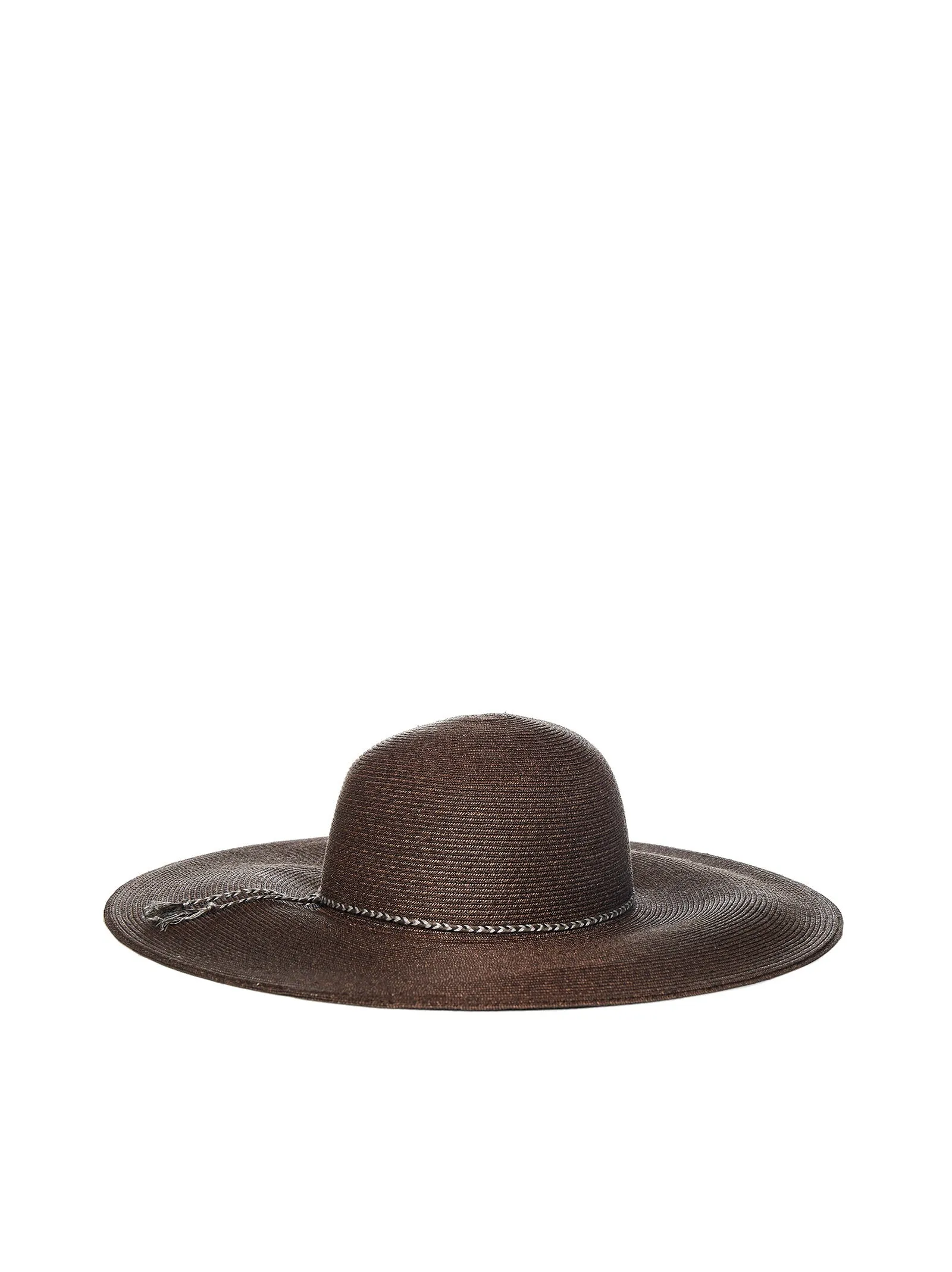Maison Michel Blanche Logo Plaque Capeline Hat