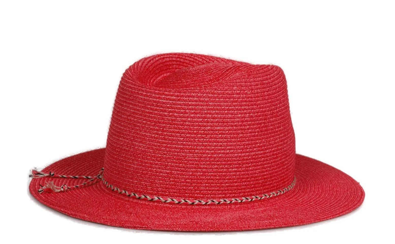 Maison Michel Braid Detailed Wide Brim Hat