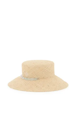 Maison Michel ew Kendall Logo Plaque Cloche Hat