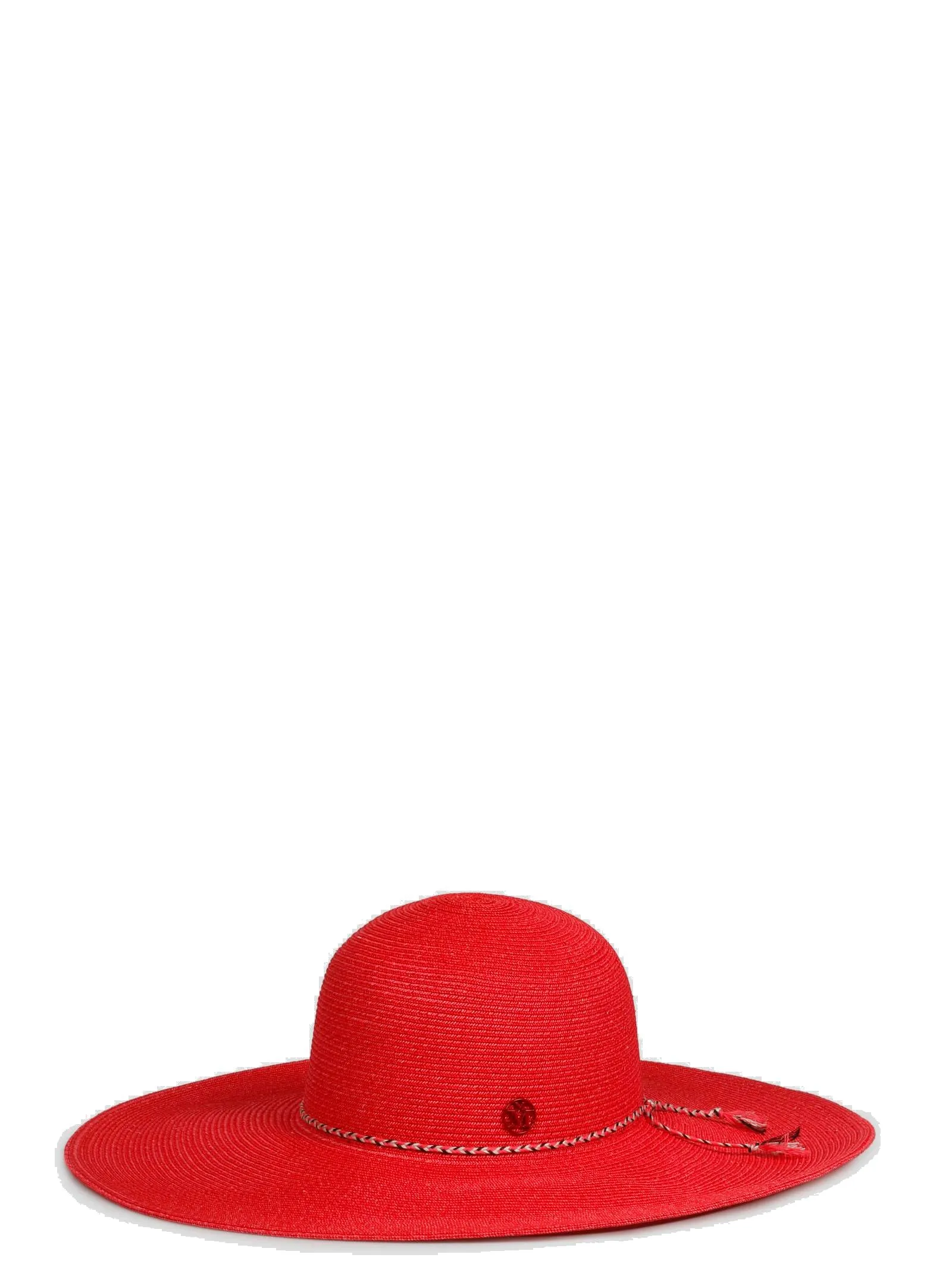 Maison Michel Logo Plaque Wide-Brim Sun Hat
