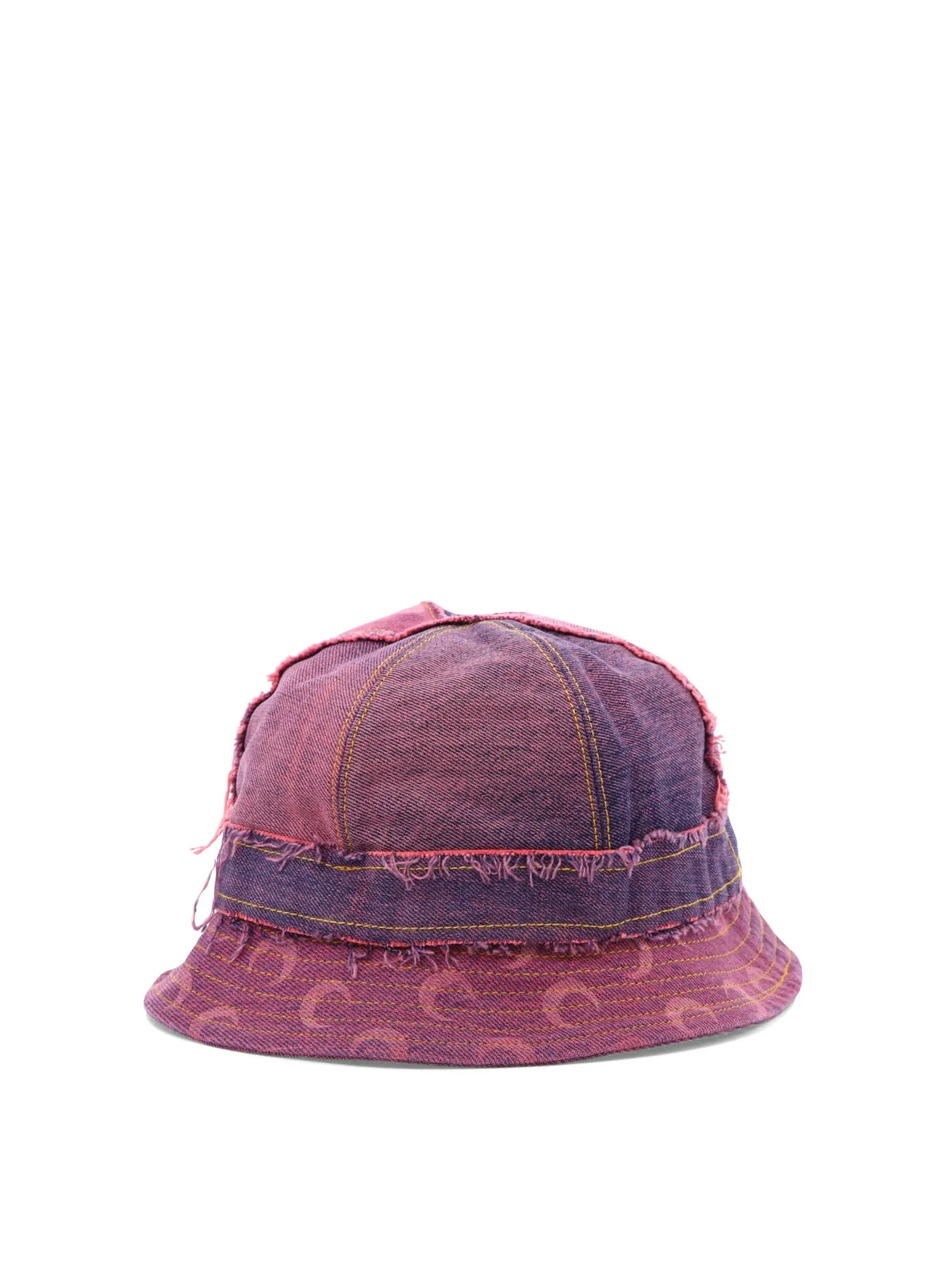 Marine Serre Distressed Raw-Edge Detailed Bucket Hat