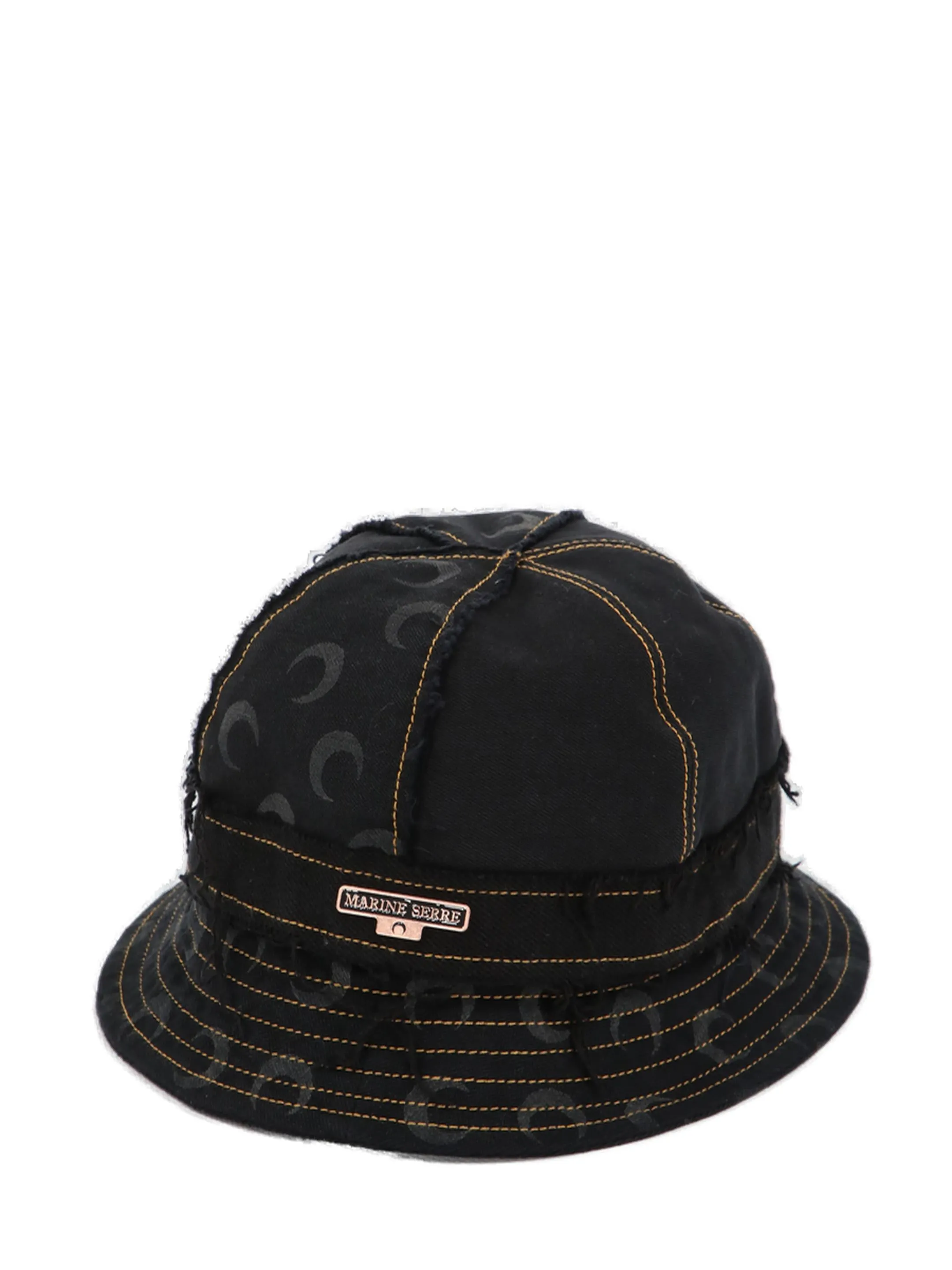 Marine Serre Moon Denim Panelled Bell Hat