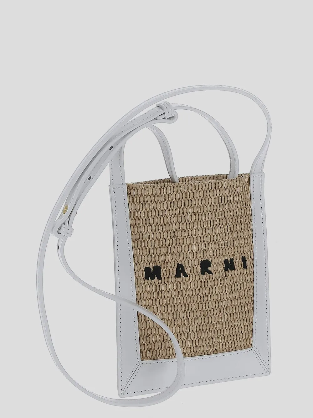 Marni Logo Embroidered Top Handle Phone Case