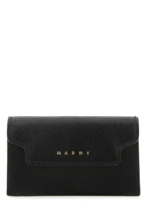 Marni Logo Printed Fold-Over Wallet