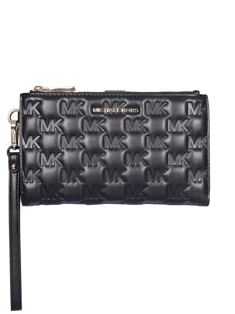 Michael Michael Kors Logo Embossed Zipped Wallet