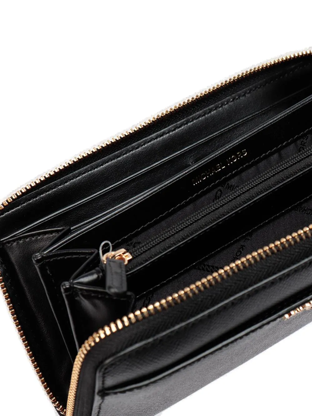 Michael Michael Kors Logo Plaque Zip-Up Long Wallet
