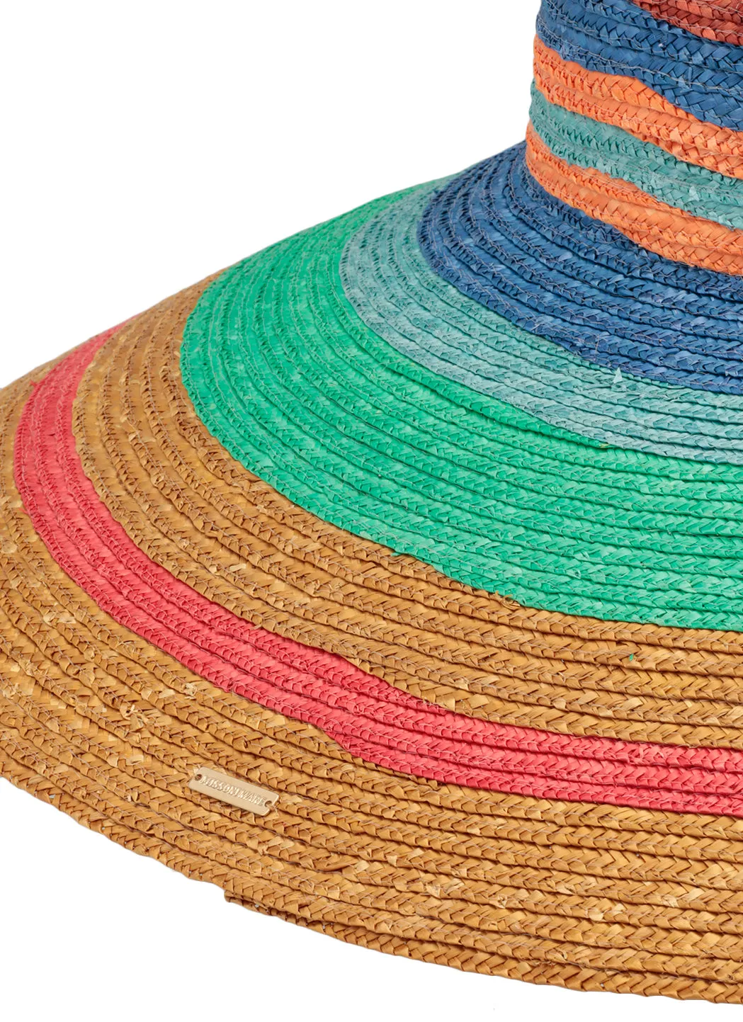 Missoni Mare Stripe-Print Wide Brim Sun Hat
