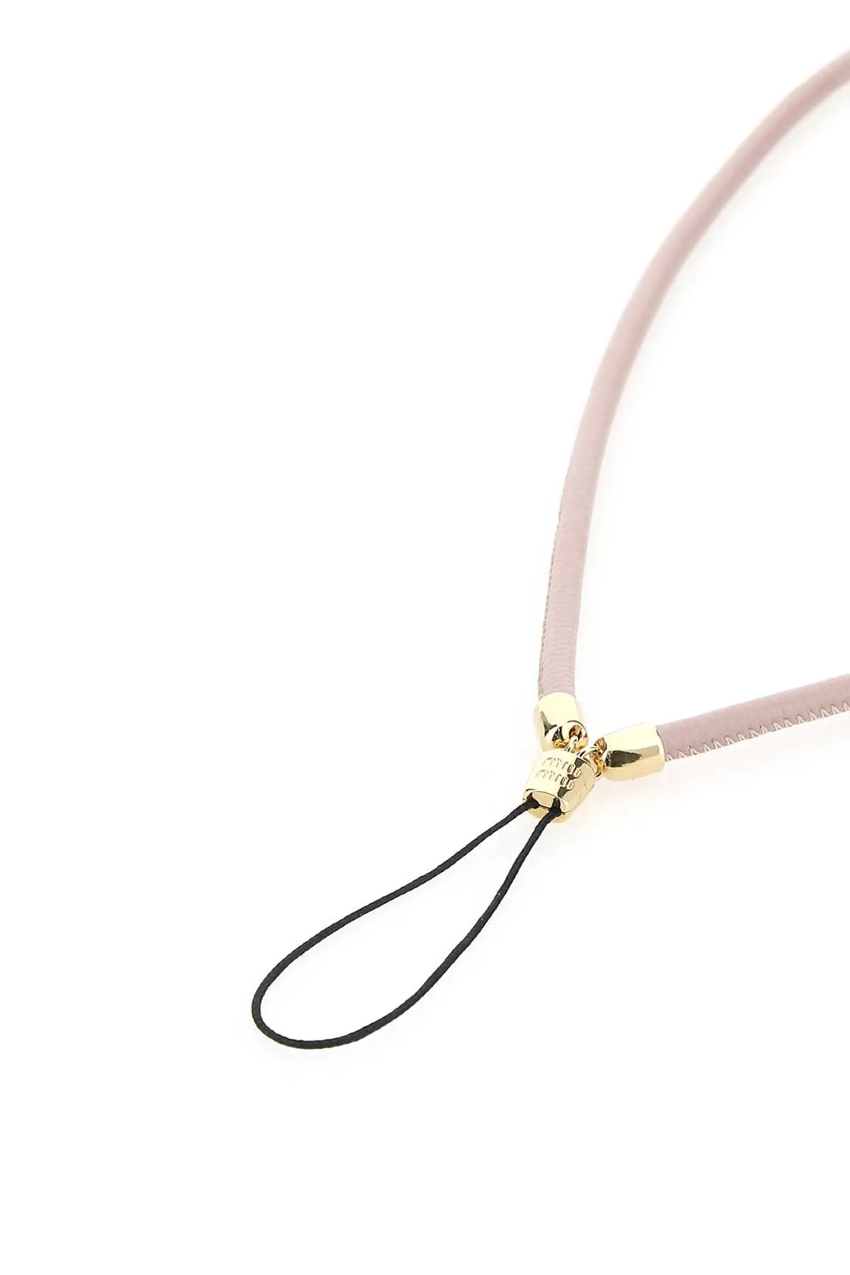 Miu Miu Logo Embossed Phone Neck Strap