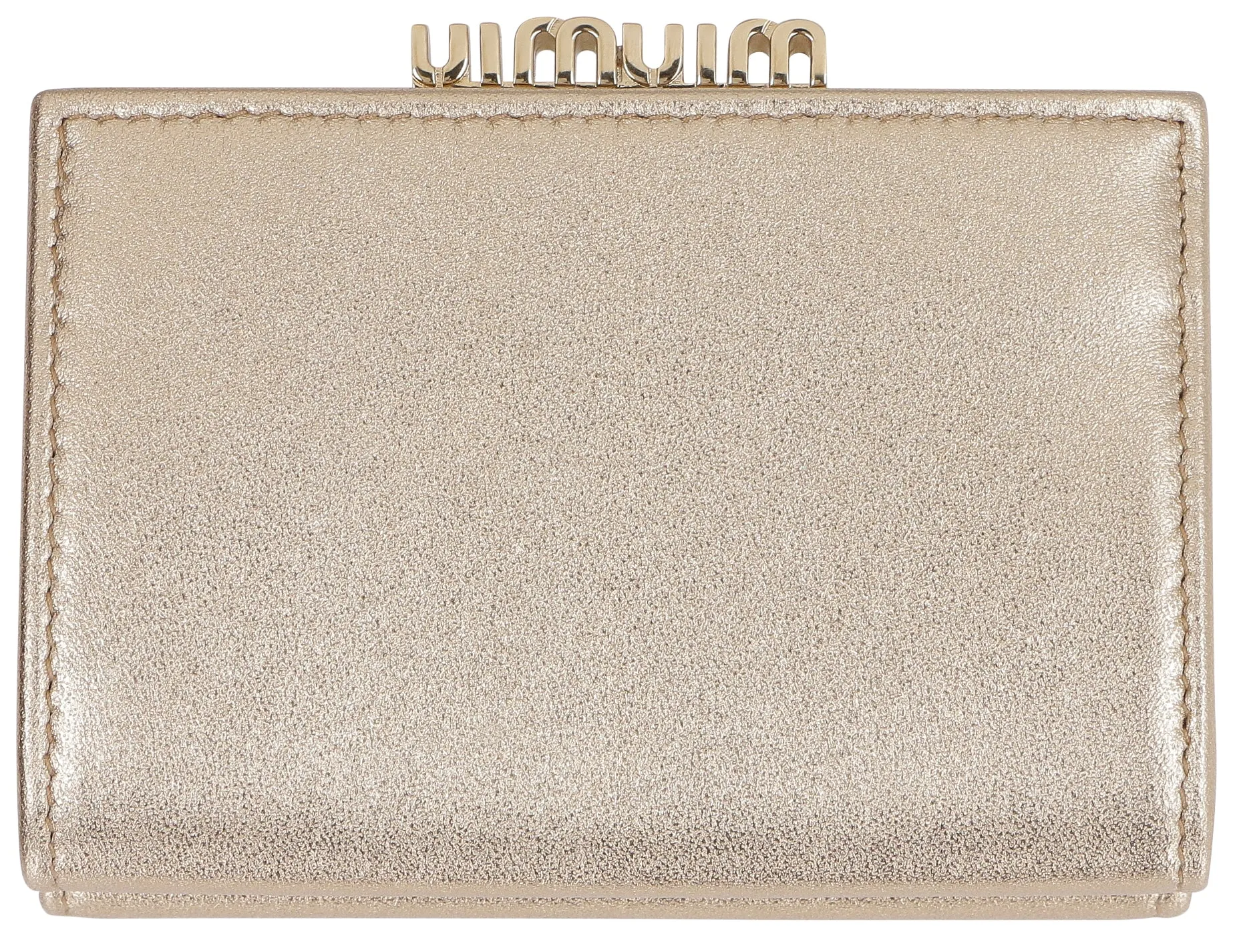 Miu Miu Matelass Logo Plaque Wallet