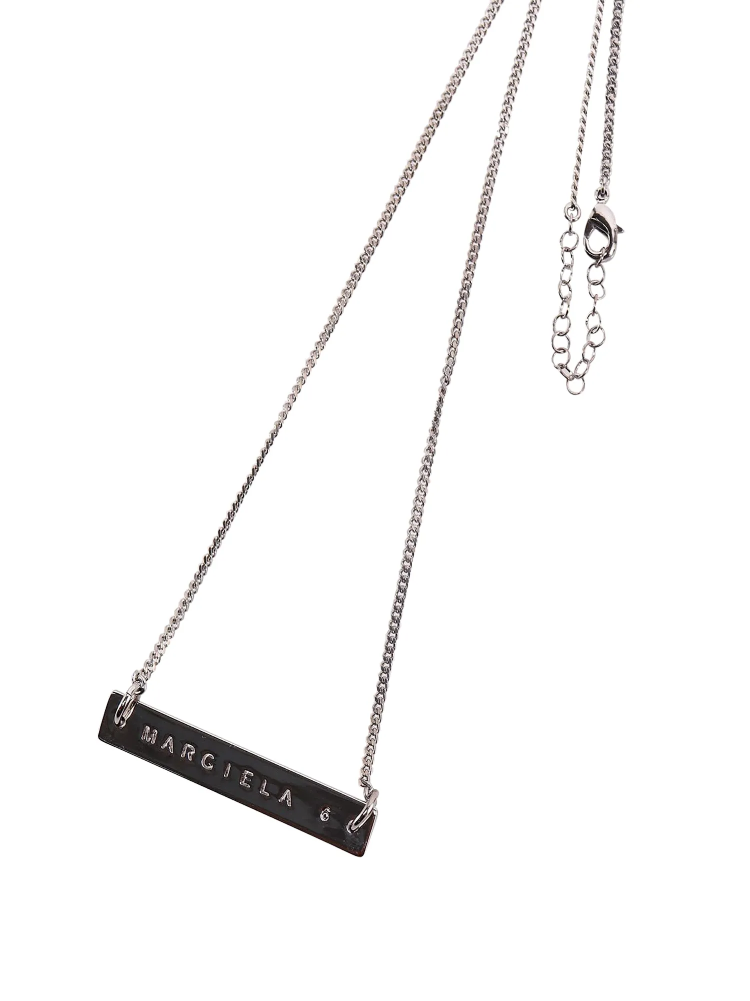 MM6 Maison Margiela Logo Engraved Necklace