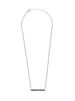 MM6 Maison Margiela Logo Plaque Chained Necklace