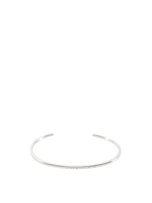 MM6 Maison Margiela Slip-On Logo Engraved Bracelet