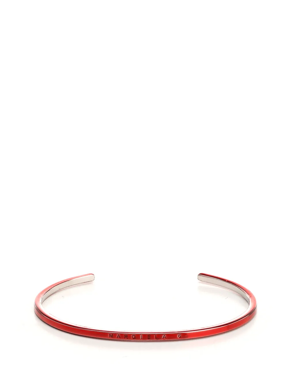 MM6 Maison Margiela Slip-On Logo Engraved Bracelet