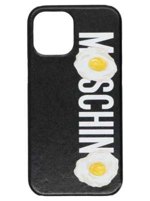 Moschino Fried Egg Logo Print Iphone 12 Pro Max Case