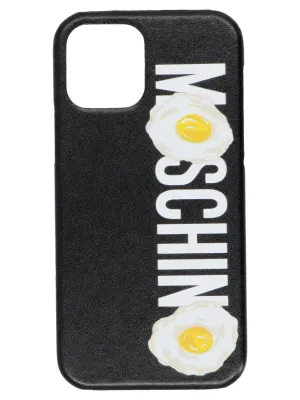 Moschino Fried Egg Logo Print Iphone 12/12 Pro Case