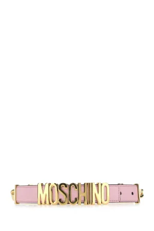 Moschino Lettering Logo Chain Detailed Belt