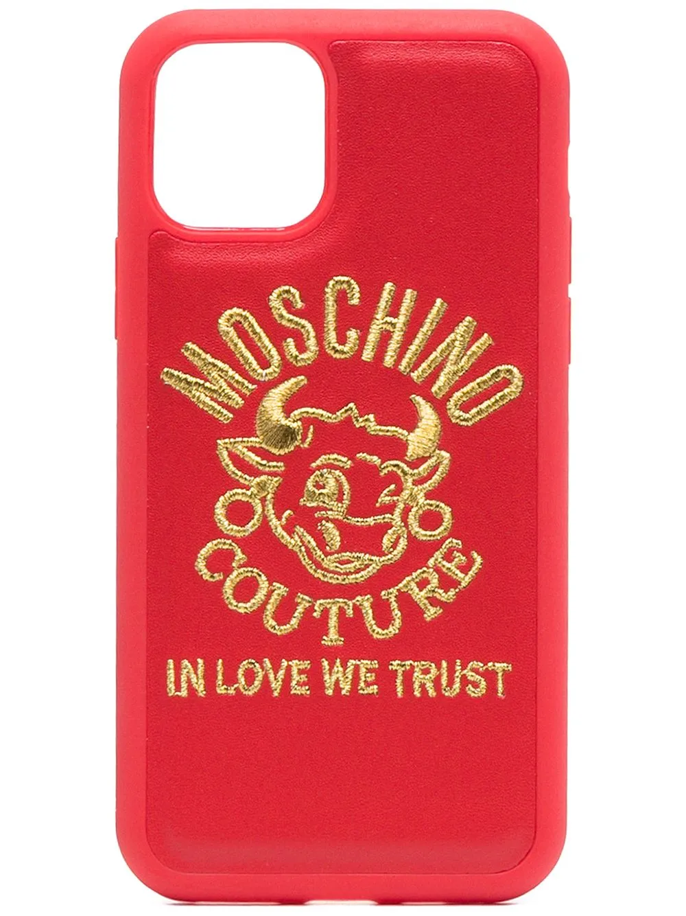 Moschino Logo Embroidered iPhone 11 Pro Case