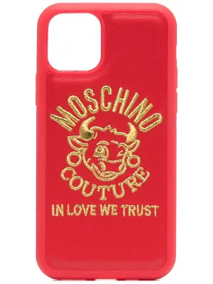 Moschino Logo Embroidered iPhone 11 Pro Case