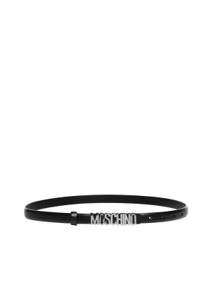 Moschino Logo Lettering Buckle Belt