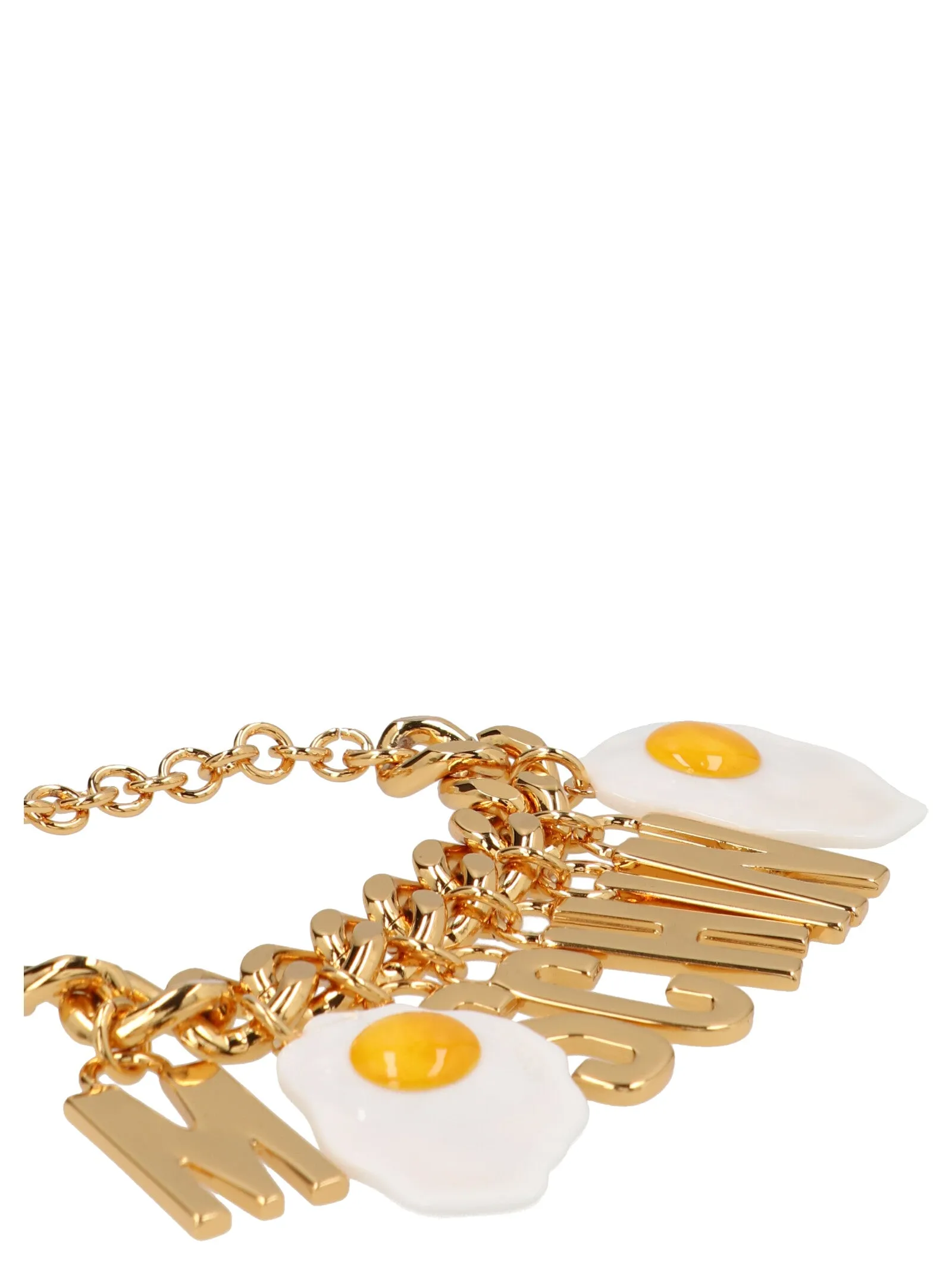 Moschino Logo Lettering Charm Bracelet