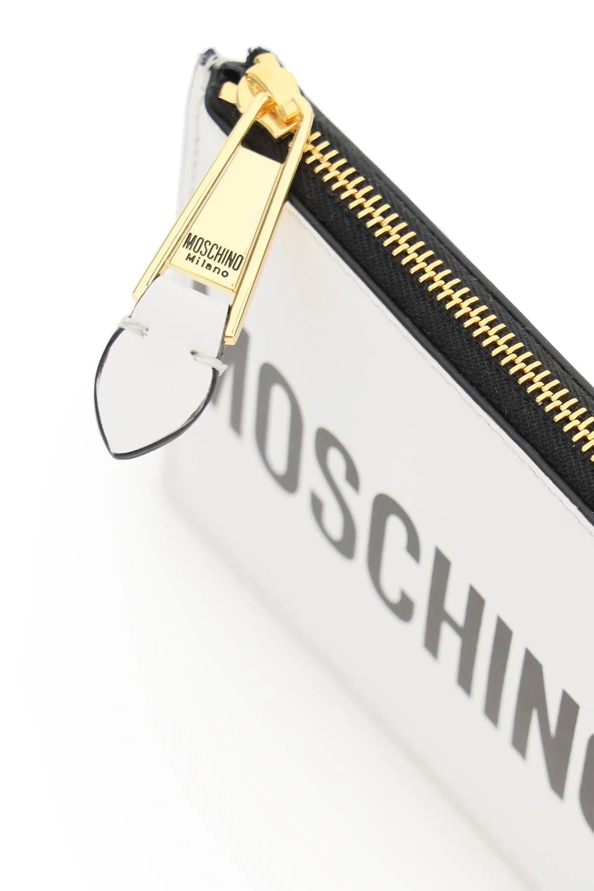 Moschino Logo Print Zipped Wallet