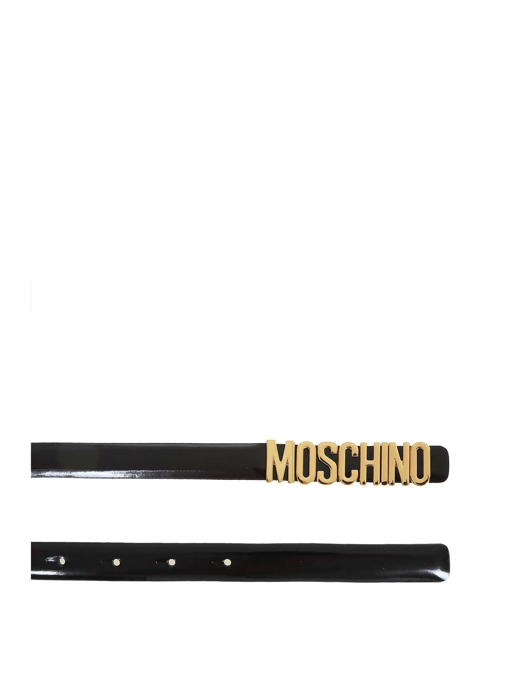 Moschino Logo Slim Belt