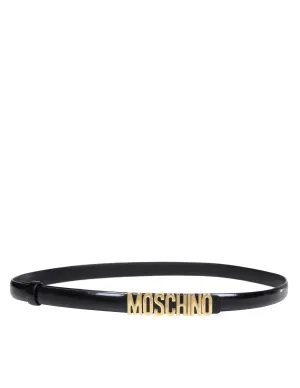 Moschino Logo Slim Belt