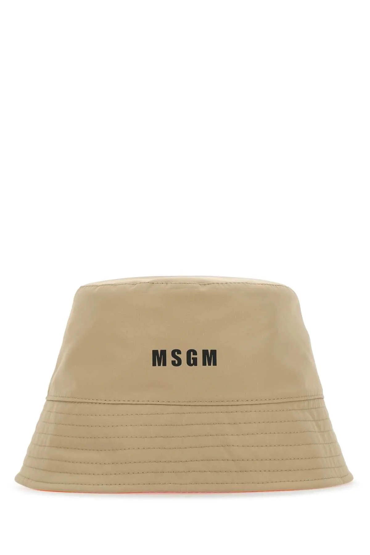 MSGM Logo Print Reversible Bucket Hat