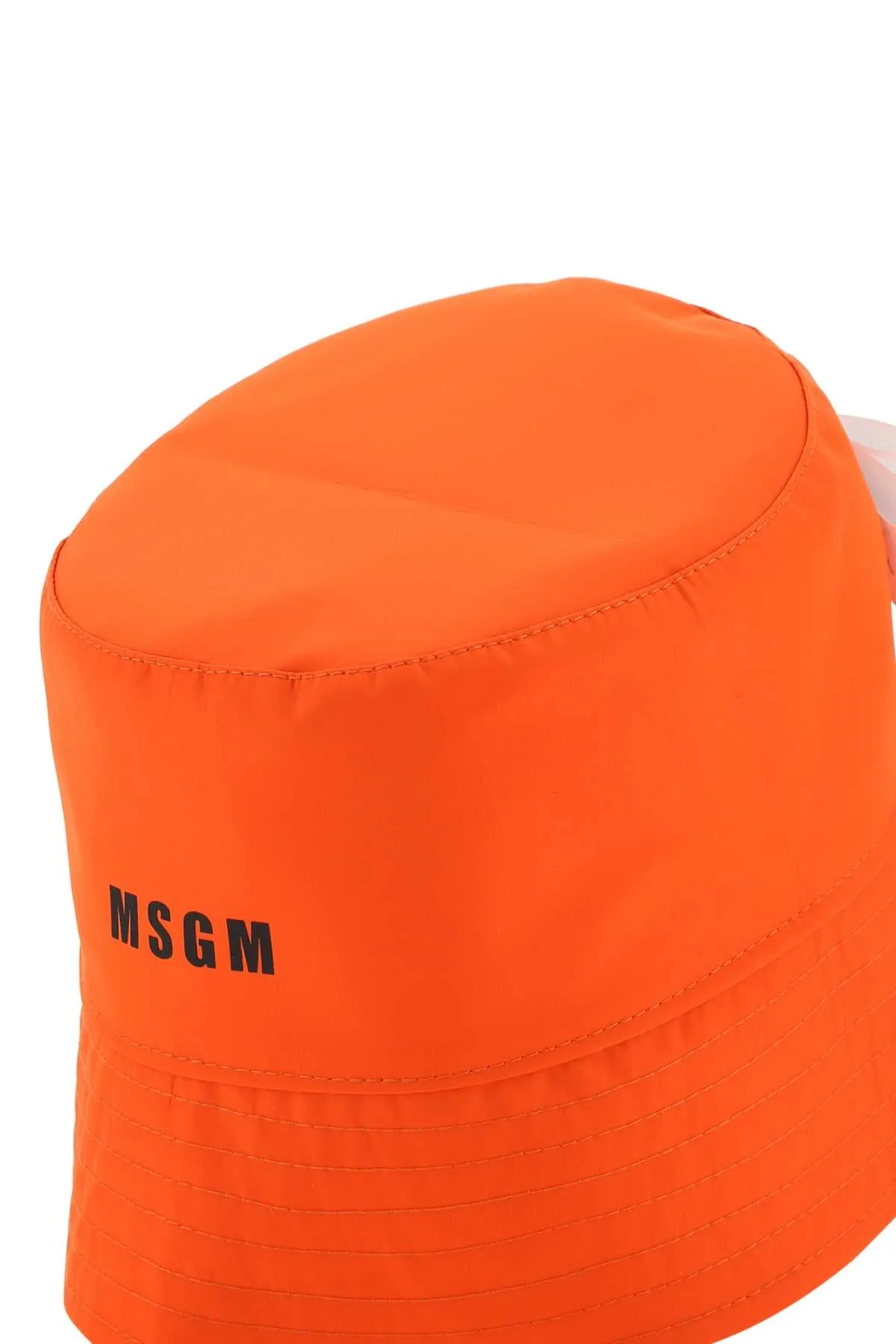 MSGM Logo Print Reversible Bucket Hat
