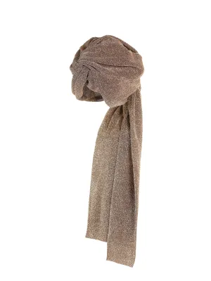 Osree Metallic Effect Twist Detailed Turban Hat