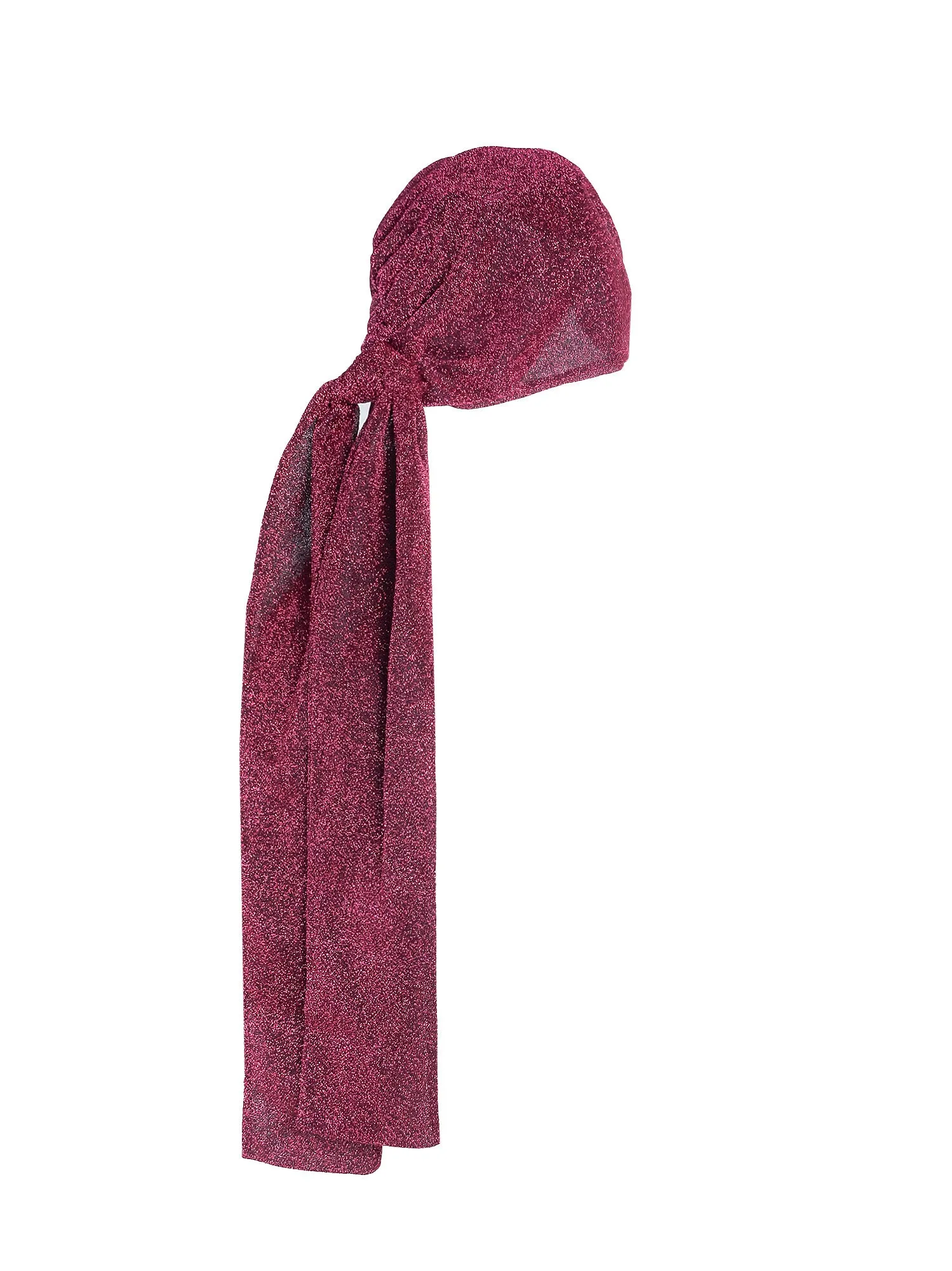Osree Metallic Effect Twist Detailed Turban Hat