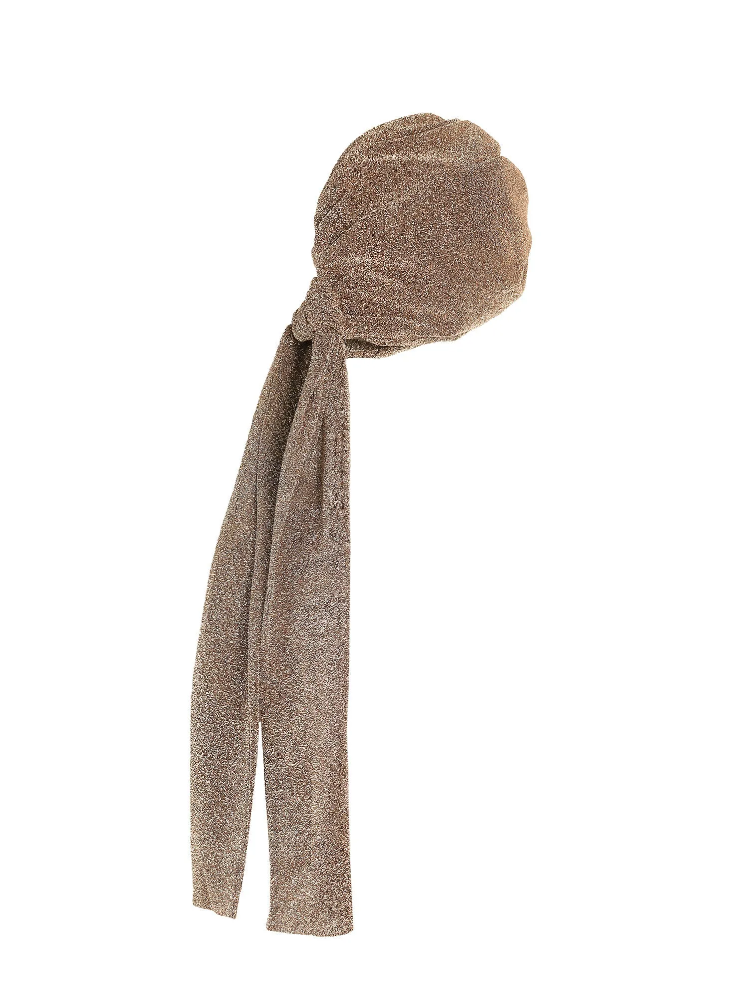 Osree Metallic Effect Twist Detailed Turban Hat