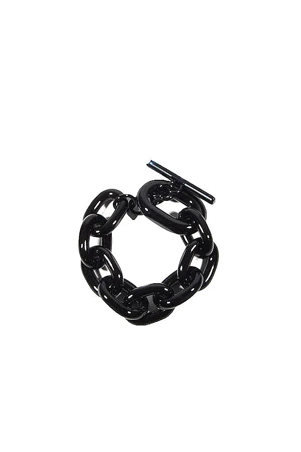 Paco Rabanne Chunky Logo Engraved Bracelet