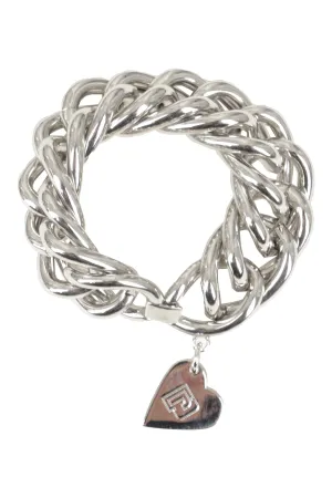 Paco Rabanne Logo-Engraved Chunky Chain Bracelet