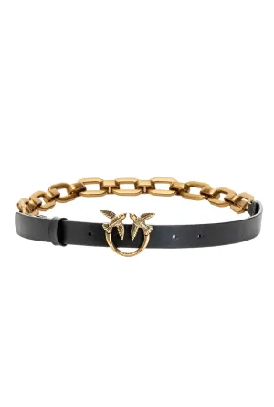 Pinko Love Birds Chain-Link Detailed Belt