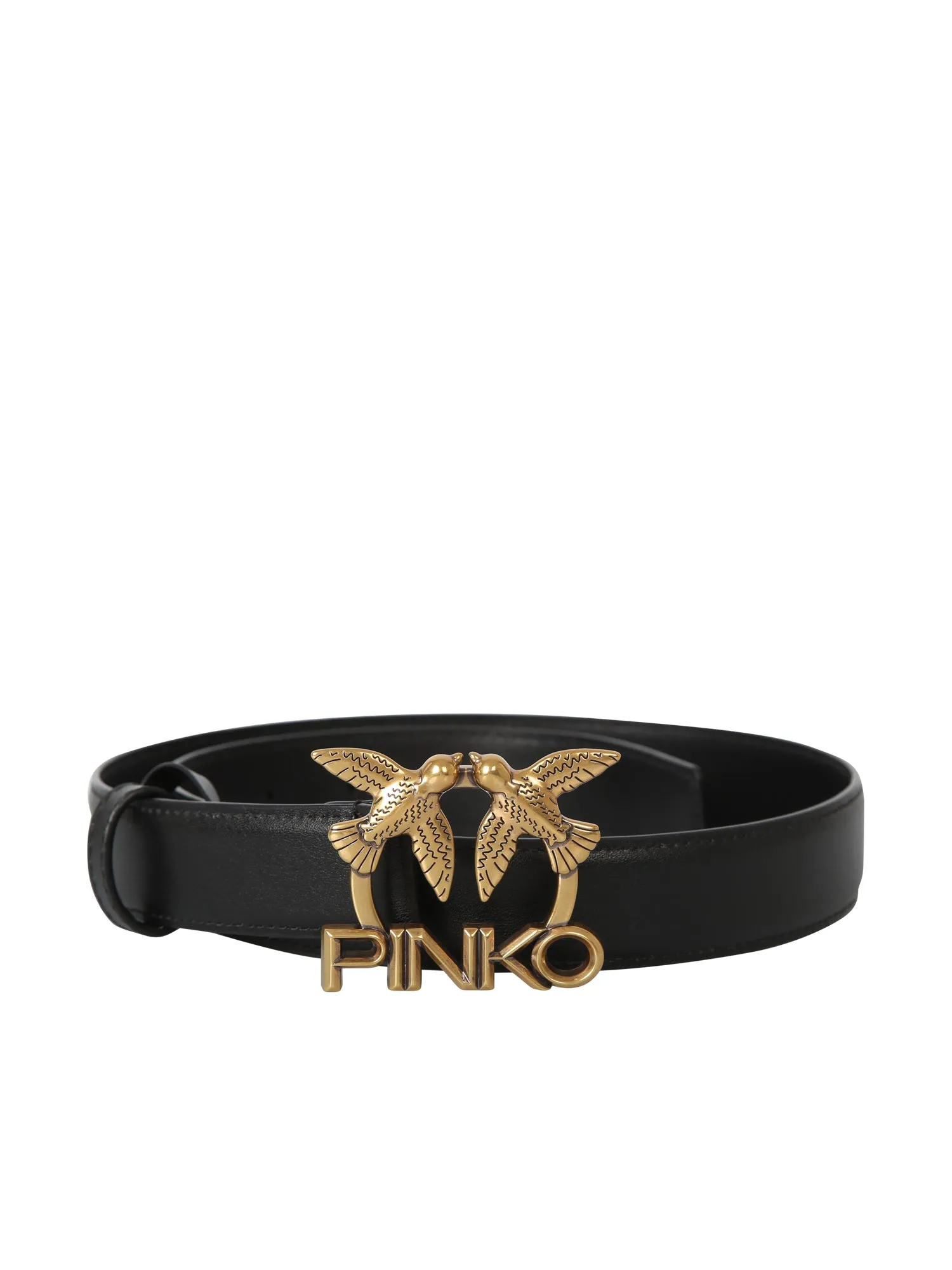 Pinko Love Birds Logo Plaque Belt