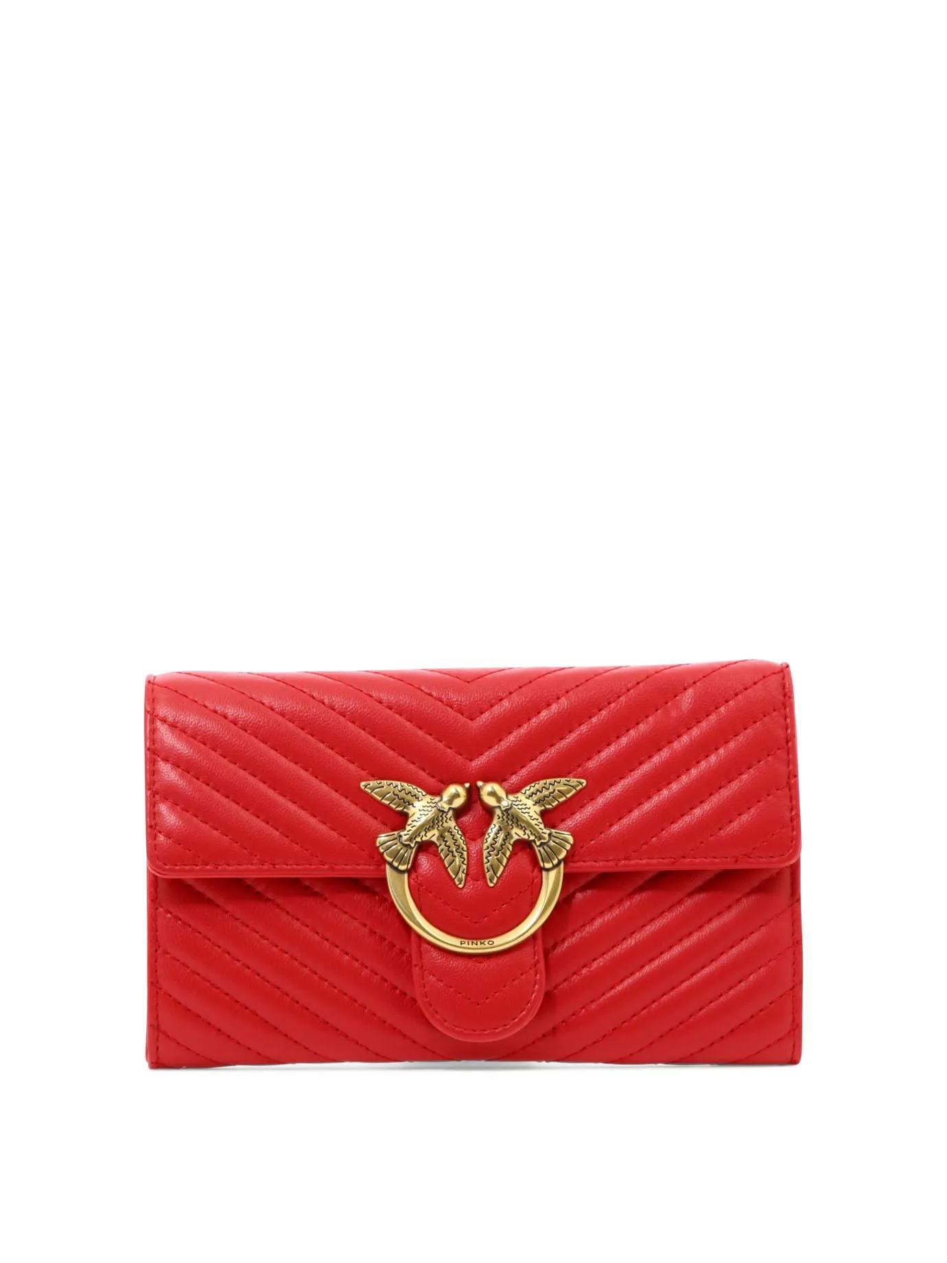 Pinko Love Classic Quilted Chain Wallet