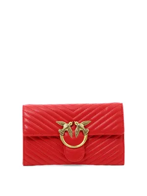 Pinko Love Classic Quilted Chain Wallet