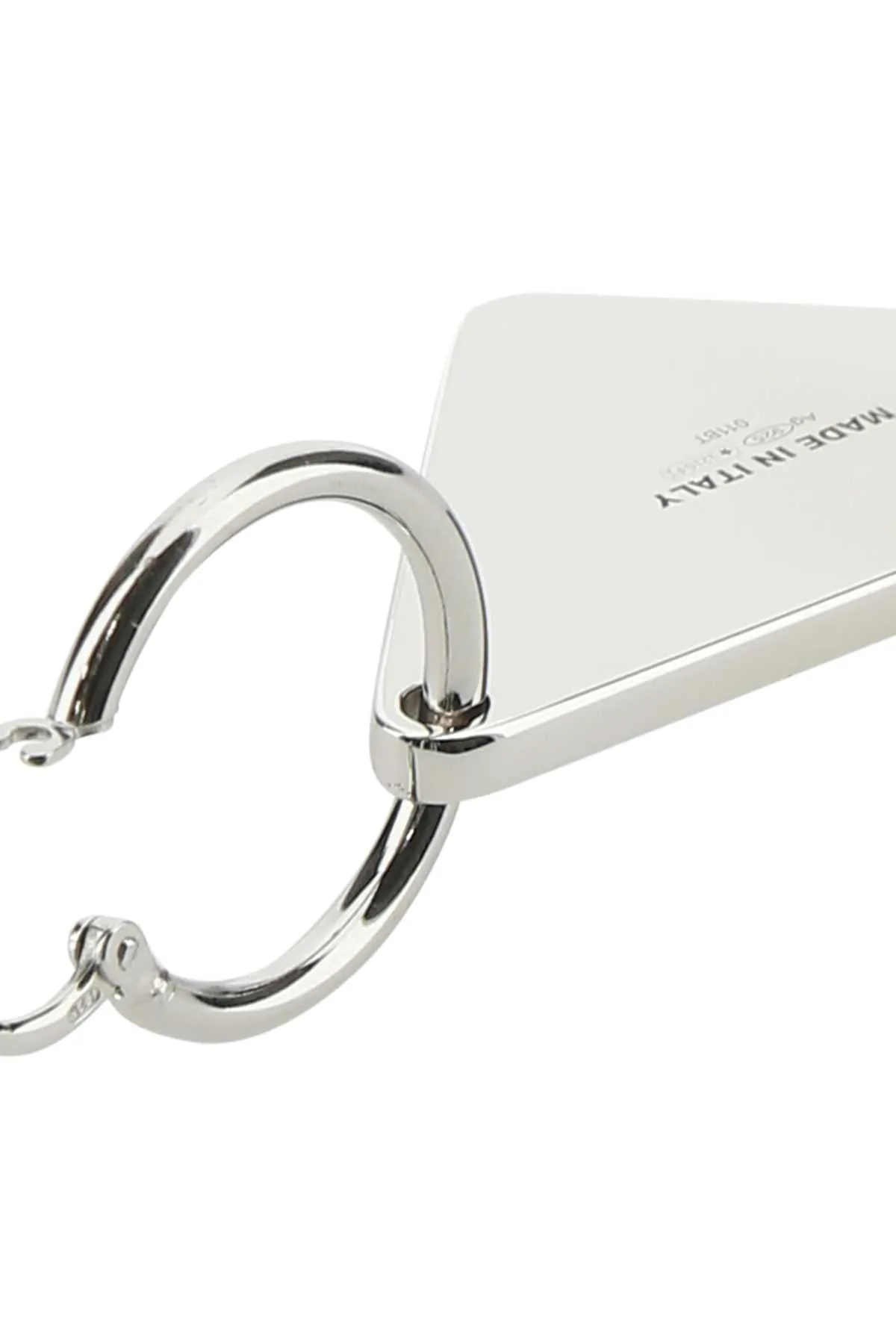 Prada Logo Plaque Single Earring