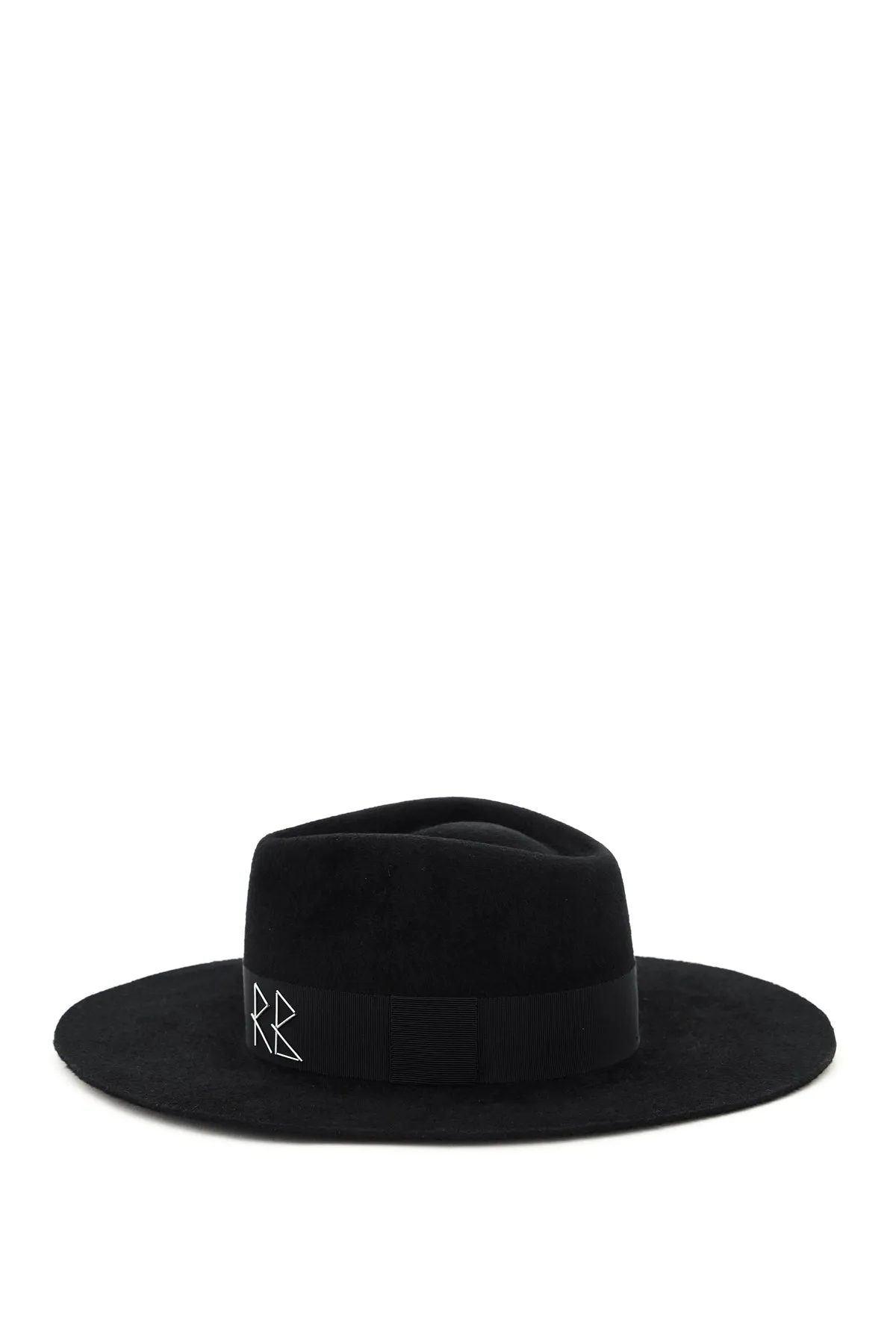 Ruslan Baginskiy Crystal And Pearl Strap Fedora Hat