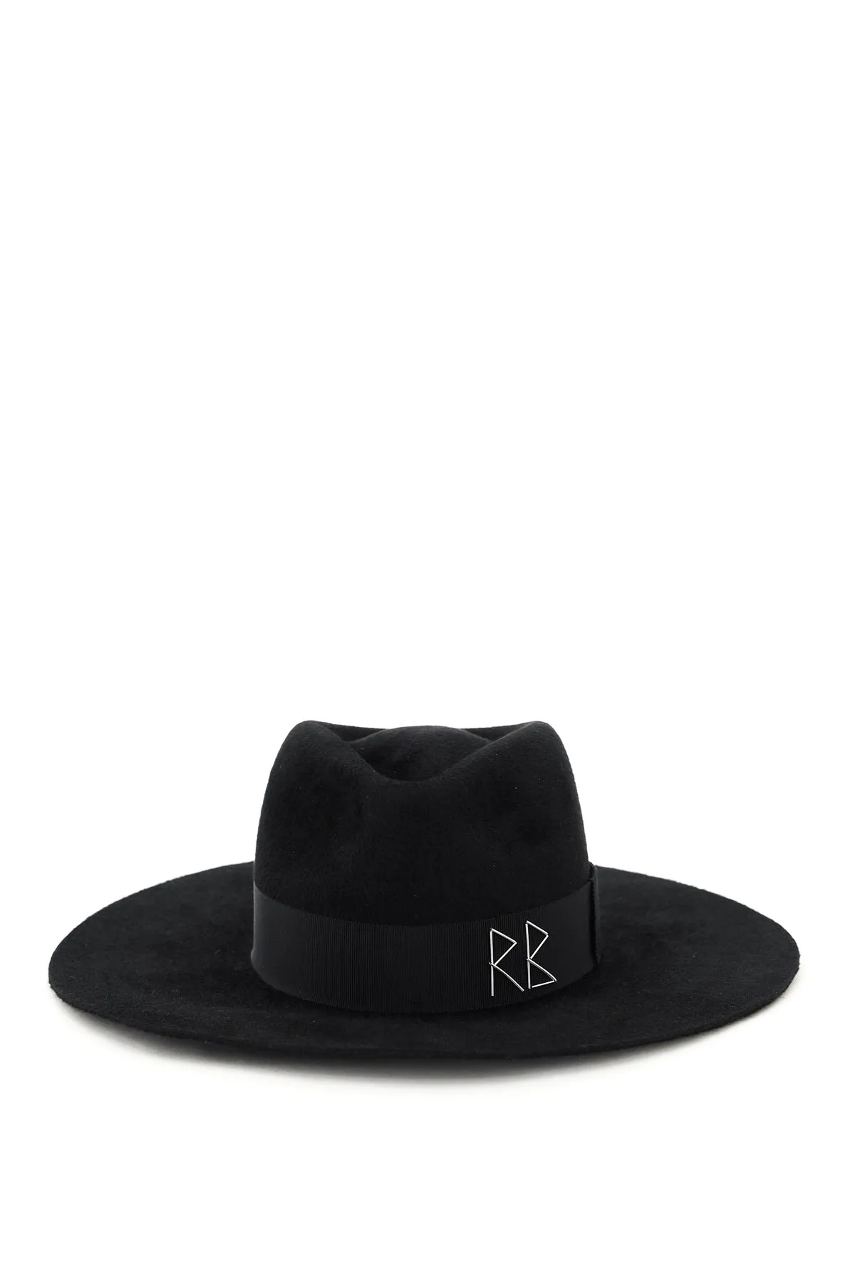 Ruslan Baginskiy Crystal And Pearl Strap Fedora Hat