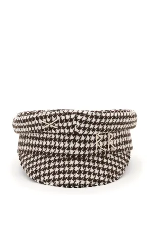 Ruslan Baginskiy Houndstooth Pattern Baker Boy Hat