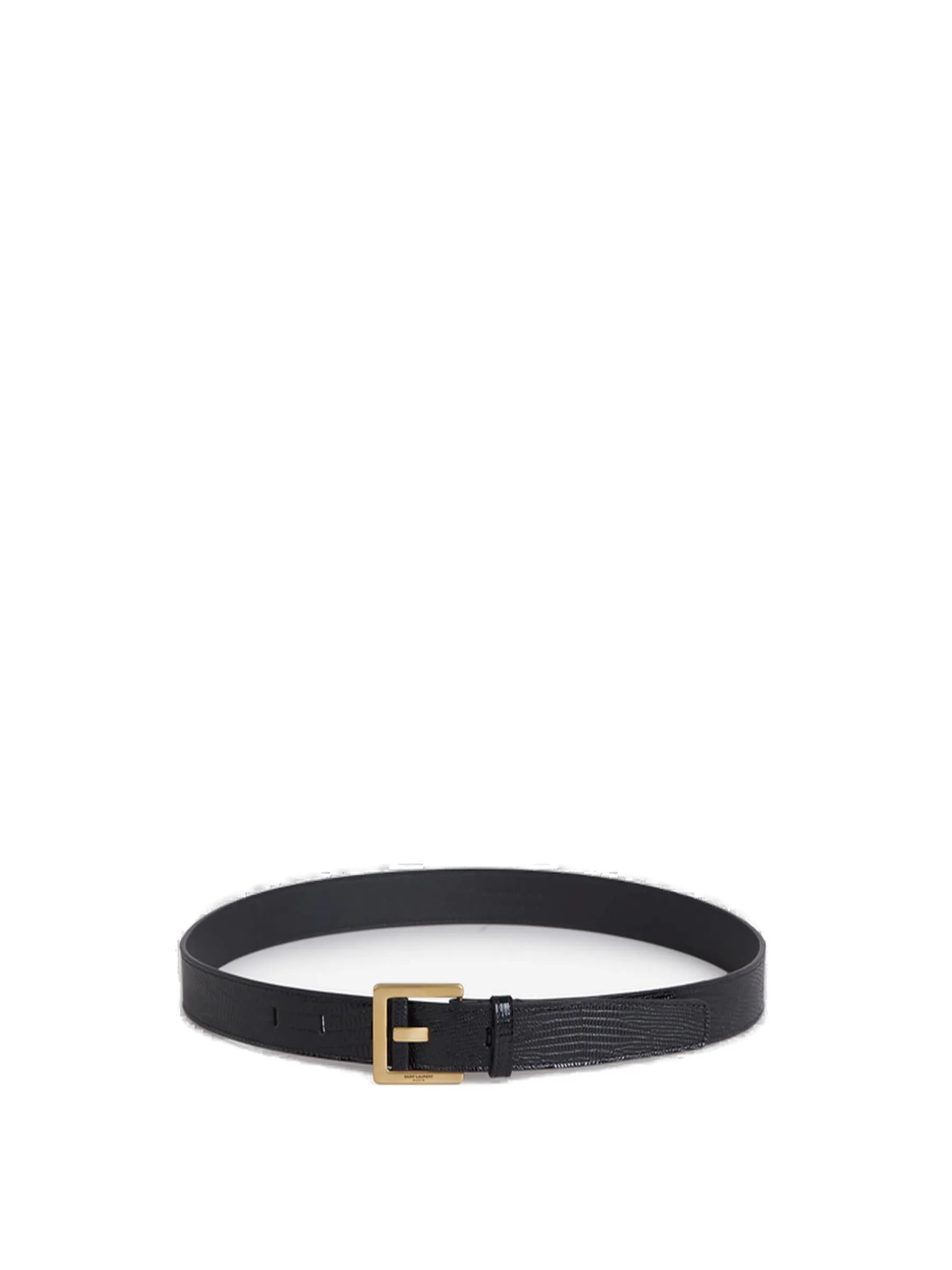Saint Laurent Logo Engraved Belt
