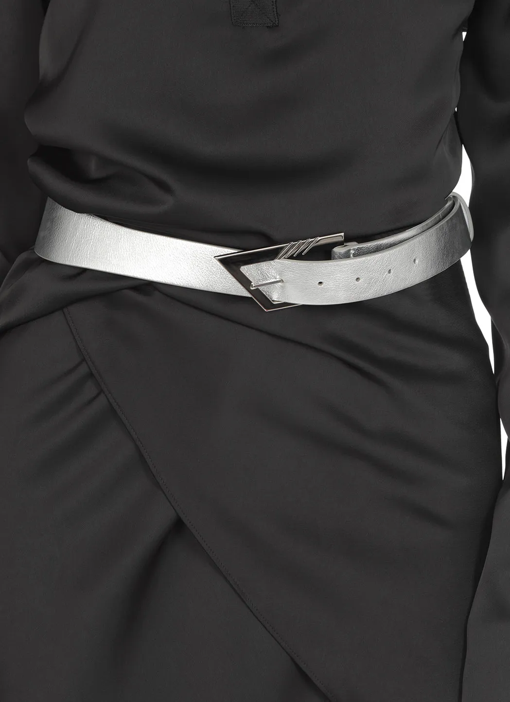 The Attico Asymmetric Buckle Belt